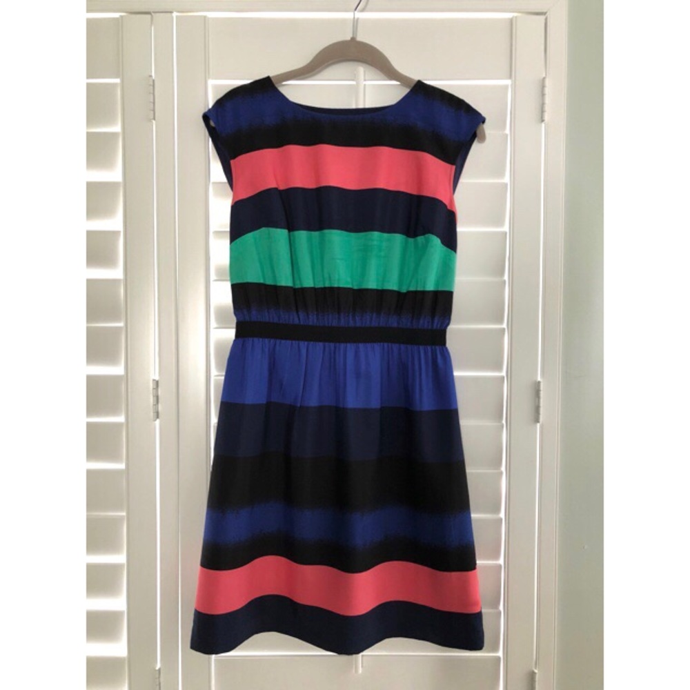 LOFT Striped cap/sleeveless sheath dress!